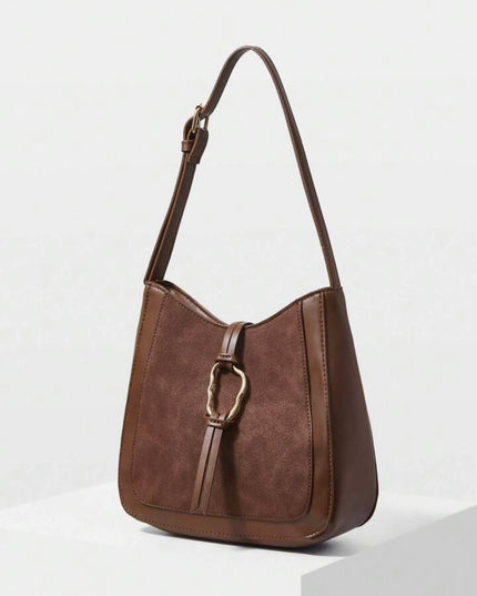 Bolso de hombro Asimétrico color Marrón