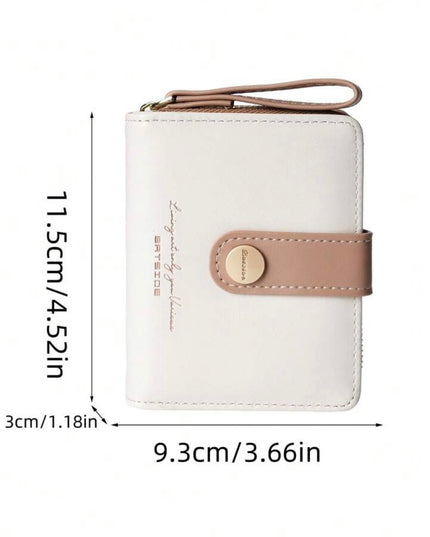 Billetera Pequeña Minimalista de lujo con monedero con cremallera