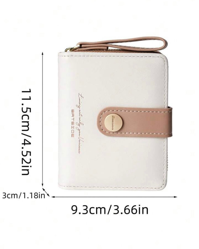 Billetera Pequeña Minimalista de lujo con monedero con cremallera
