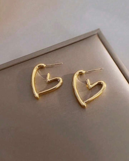 Pendientes de Aro con forma de Corazón