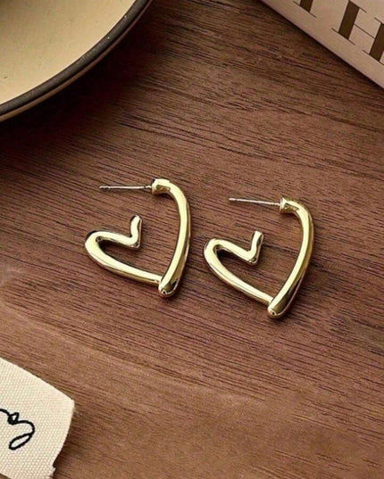 Pendientes de Aro con forma de Corazón