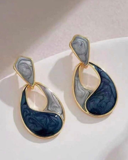 Pendientes Azul Elegante con Forma de Gota