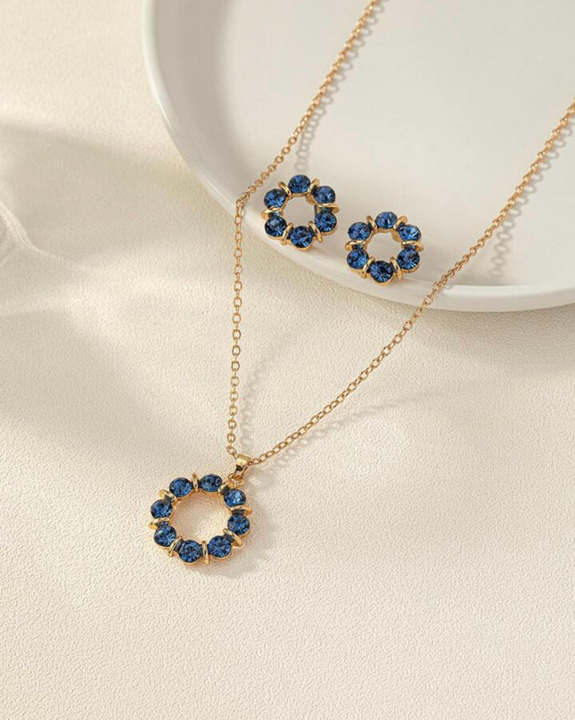 Set de 3 Piezas con diamantes azules
