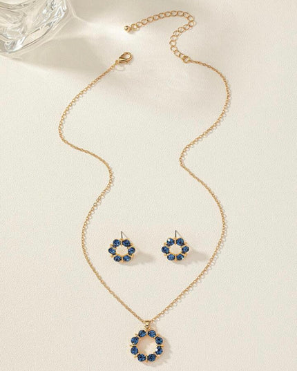 Set de 3 Piezas con diamantes azules