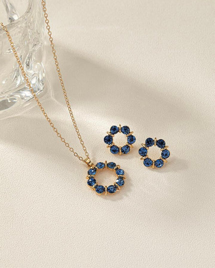 Set de 3 Piezas con diamantes azules