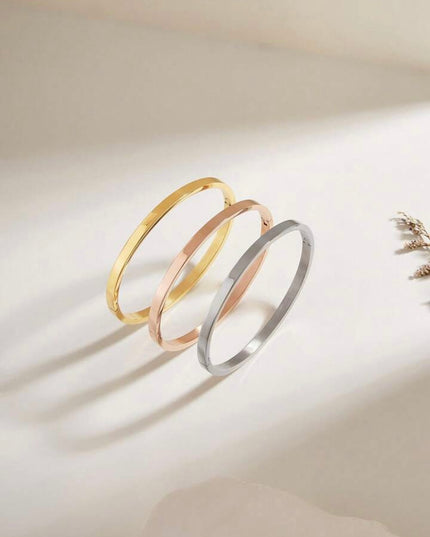 Set 3 pulseras de Acero Inoxidable Diseño Simple