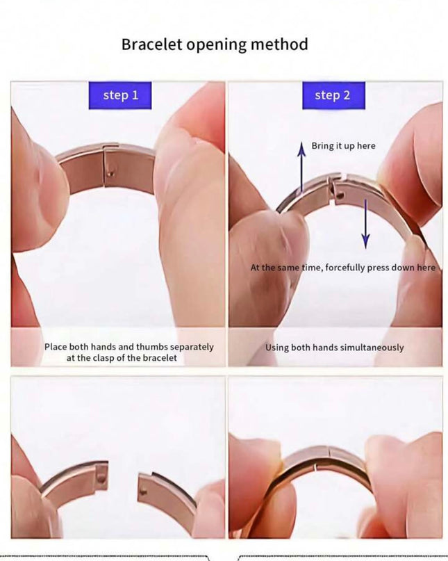 Set 3 pulseras de Acero Inoxidable Diseño Simple