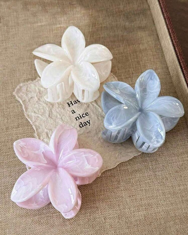 3 Ganchos Flores Color Pastel