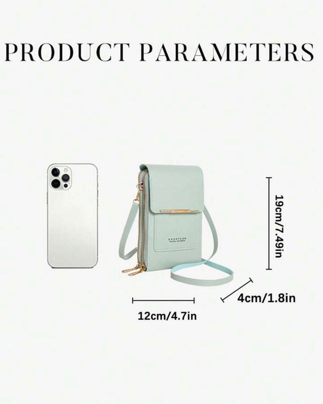 Billetera Larga de mujer con bolsa para teléfono con pantalla táctil