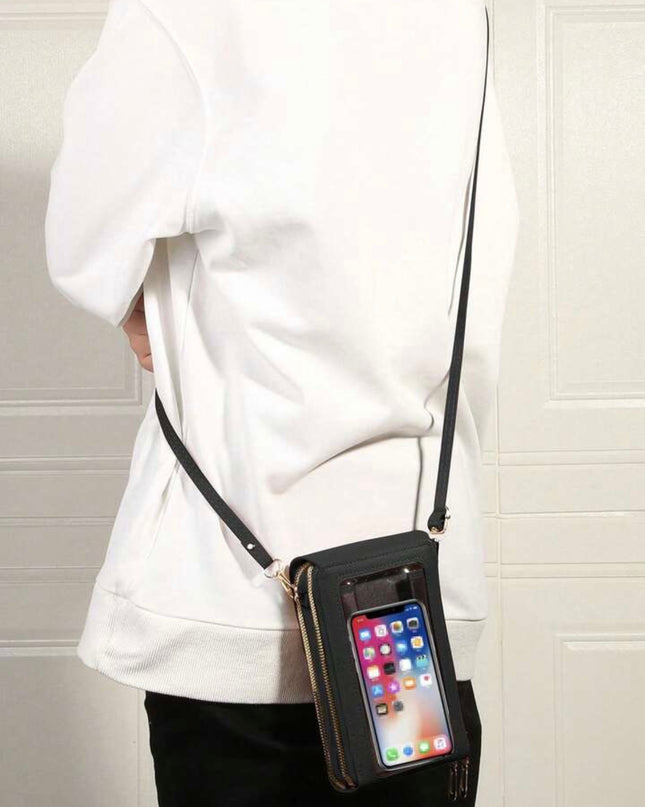 Billetera Larga de mujer con bolsa para teléfono con pantalla táctil