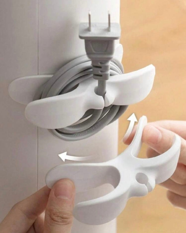 3 Organizadores Negros para Cables de Electrodomésticos