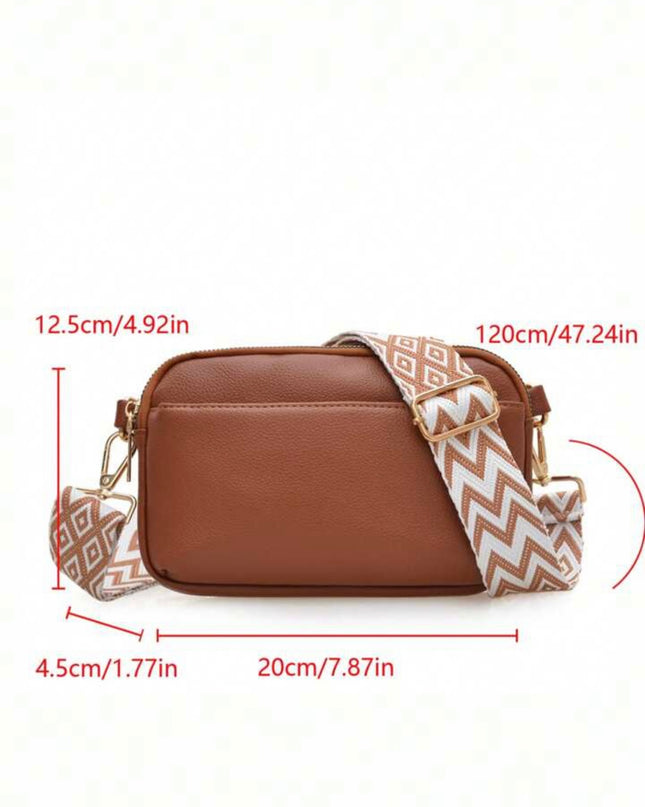 Bolso Cruzado Minimalista Marrón
