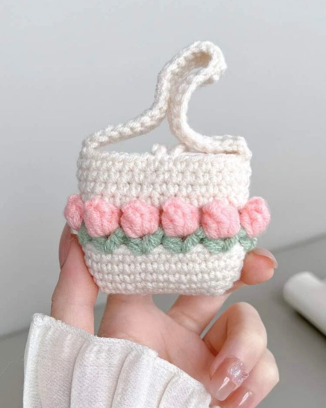 Funda Tejida Tulipanes