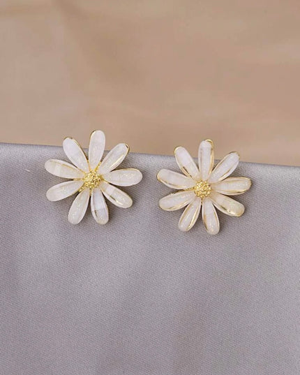 Pendientes Margaritas Blancas