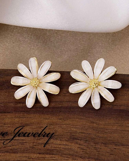 Pendientes Margaritas Blancas