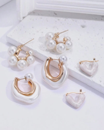Set de 3 Pares de Aretes Varios Diseños