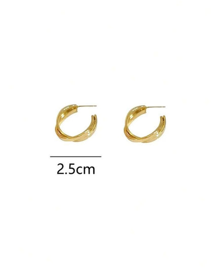Aros Cruzados Dorados